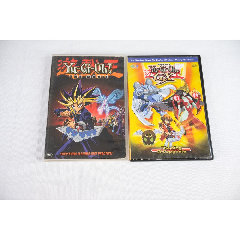 Yu-Gi-Oh! 2 DVD Lot The Movie‎ and GX King of Copycats Anime